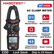 HABOTES📢HT200A/B Digital Clamp Meter AC Current Multimeter Ammeter Voltage Tester 2000 Counts Car Am
