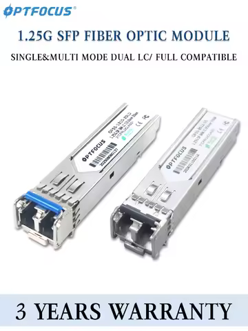OPTFOCUS 1.25G SFP Module Single Mode Dual LC Connector 1310nm Optical Fiber Module with Cisco/Mikro