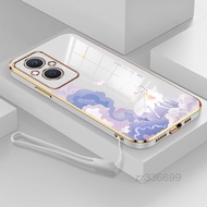 Casing OPPO Reno 8T 4G OPPO Reno 8T 5G Reno 7Z Reno 8Z Phone Case cute deer Silicone pretty Phone Case Send Lanyard