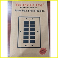 ♞Boston Plug In Panel Box Heavy Duty Panel Board Circuit Breaker Box (6x6) (10 Branches) (12 Holes)