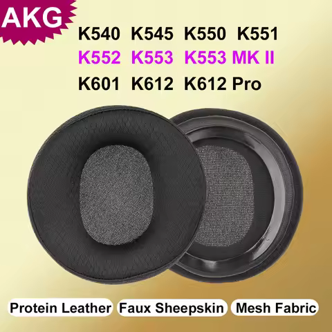 New Design Large Thick Ear Pads Cushion for AKG K540 K545 K550 K551 K552 Headphones K553 / K533MK2 K
