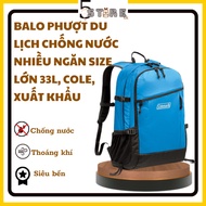 Waterproof travel backpack with many compartments, large size 33L, cole, exported product