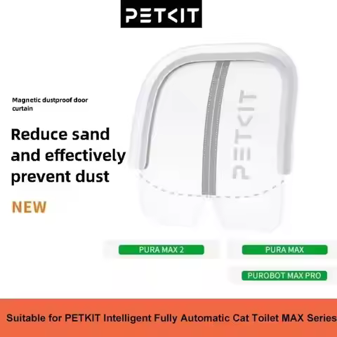 PETKIT Magnetic Dustproof Door Curtain 2nd Generation Small Pet Cat Toilet MAX Special Dustproof Red