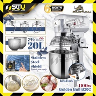 GOLDEN BULL B20 / B20C With Cover Universal Mixer 20L 6kg Planetary Universal Flour Mixer 1.1kW / 240V