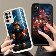 ROBLOX DJ-40 Robelox Silicone Casing black and white for Samsung S21 S25 A26 M15 FE A54 S24 A55 Ultr