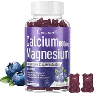 Calcium Magnesium Zinc Gummies & Vitamin D3,B6,B12,Immune & Supporting Bone Health Calcium Magnesium