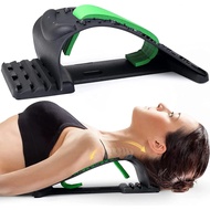 4-level Adjustable Back Stretcher Back Massager Lumbar Cervical Spine Support Fitness Equipment For 