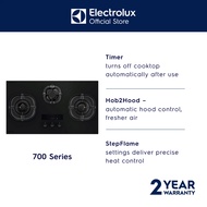 Electrolux 700 Series 90cm Built-in Gas Hob With 3 Cooking Zones - EHG9367MF