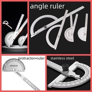 multifunction stainless steel protractor-ruler/angle ruler/wood working tool/protractor with ruler a