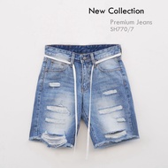 โค้ดลด11.11 SSPKK3 กางเกงขาสั้นผู้ชาย  แฟชั่นสไตล์เกาหลี No.770/7