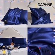 DAPHNE 2pcs Silk Satin Pillowcase, Breathable 20" x 26" Silky Pillow Cover, Soft Envelope Closure Co