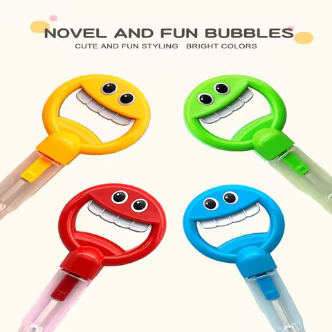Red Cute Happy Bubble Stick 32 Holes Five Claws Bubble Blowing Toys Children'S Outdoor Interactive B