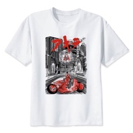 S-5XL Anime Shirt Akira Synthwave T Shirt Japanese Anime T-shirt Summer Fashion Tshirt Casual White 