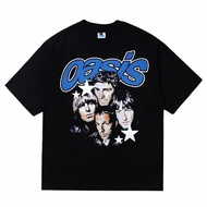 Tshirt Vintage Oasis Kaos lengan pendek Hitam