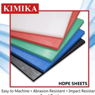 HDPE Black Sheet pre cut to size 8mm x 6 inches x 6 inches Engineering Plastic HD-PE