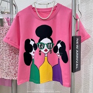 2023 เสื้อยืดกึ่งครอป  Alice&amp;Olivia crop สีใหม่ s-5xl