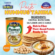 400/800g Burcu Hummus Tahina Humus Tahini Hummus Tahini Kacang Kuda Sesame Paste Hummus Halal 鹰嘴豆泥