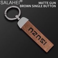 Zinc Alloy Car Styling Leather Keychain Metal Keyring Charm For Isuzu Dmax Mux Trooper ELF NQR 75 Fo