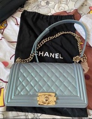 Chanel Boy 25cm 幻彩藍色 spring / summer