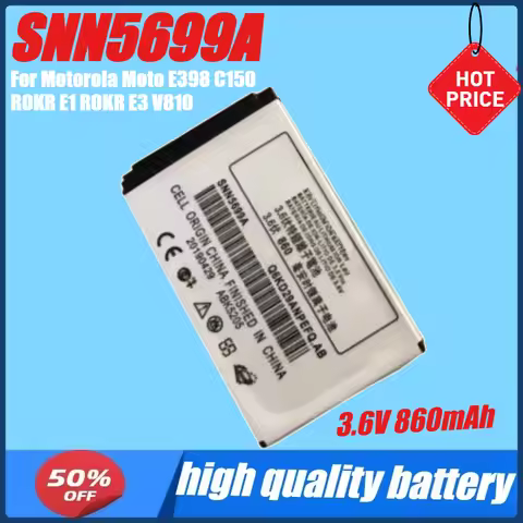 3.6V 860mAh SNN5699A Battery For Motorola Moto E398 C150 ROKR E1 ROKR E3 V810 Phone