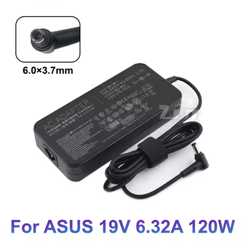 19V 6.32A 120W 6.0*3.7mm AC Laptop Adapter Power Charger For ASUS TUF Gaming FX705GM FX705GE FX705GD