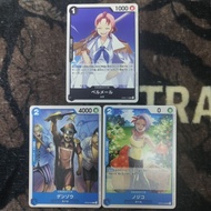 (Original Bandai) One Piece Card Game. Cocoyashi Villagers. Bell-Mere, Nojiko & Genzo. Common & Unco