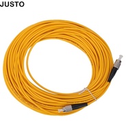 JUSTO Fiber Optic Jumper, 20m Single Mode Fiber Patch Cable, High Performance FC/UPC To FC/UPC Ceram