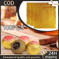 100pcs Foil Packaging Gold Foil Wrapper Gold Foil Paper For Gift Chocolate Package Foil Wrapper