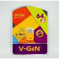 Atom USB Flash Drive 8GB 16GB 32GB 64GB 128GB Thumbdrive Pendrive Waterproof Atom Flash Drive V-GeNO