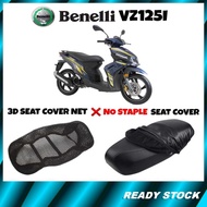 cm+Motor BENELLI VZ125i Skuter 3D Seat Cover Net Jaring/Seat Cover Sarung Rubber Kusyen Tak Staple