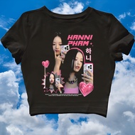 CROP TOP NEW JEANS HANNI PHAM | NEWJEANS NWJNS KPOP KOREA | GRUNGE | CROPTOP | CROP TEE SLIM FIT STY