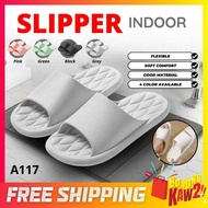 Sandal Selipar Rumah Comfort Slipper Summer Soft Non-slip Home Indoor Slipper Flip Flops Family Flat Shoe Hotel New A117