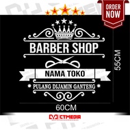 GLASS STICKERS WALL GLASS / WALL STICKERS OPEN HOURS SHOP STICKERS BARBERSHOP STICKERS HAIR CUTTING 