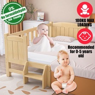 【Ready Stock】Baby Cot Katil Baby Katil Budak Baby Bed Frame Kids Bed Frame Katil Kanak Kanak Katil Baby Murah Children Bed With Guardrail And Ladder Solid Wood Bed Katil Budak Lelaki Murah Katil Budak Kartun Murch Katil Single Single Bed婴儿床 儿童床