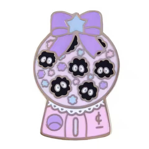 Soot themed gum ball machine Enamel Pin
