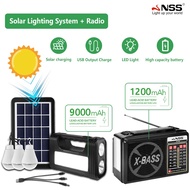 NSS Portable Solar Light System Rechargeable Solar Bulb Indoor Solar LED Bulb Emergency Solar Radio