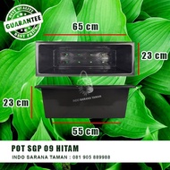 POT SGP 09 HITAM Pot Persegi Panjang Pot Panjang Pot Tanaman Pot Bunga