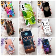 Clear For Samsung M23 M236B M236L Cover For Samsung Galaxy F23 Case E236B Luxury Butterfly Love Fash
