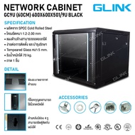 RACK GLINK Cabinet Model GC9U Depth 60 cm. (600x600x500MM.) Black