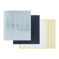 Filtertech CFX-A100D Compatible Replacement Air Purifier Filter Set for Samsung Blue Sky 3000 AX20H5