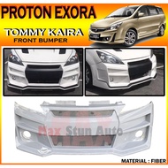 PROTON EXORA 2009-2020 TOMMY KAIRA STYLE FRONT BUMPER (TOMMY KAIRA V1) FIBER BUMPER SKIRT LIP CAR BO