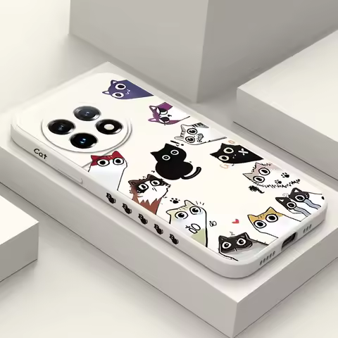 Watch Calico Phone Case For Oneplus 12 12R 11 11R 10 10R 10T 9R 9RT 9 8T 8 7 7T Pro 5G Liquid Silico