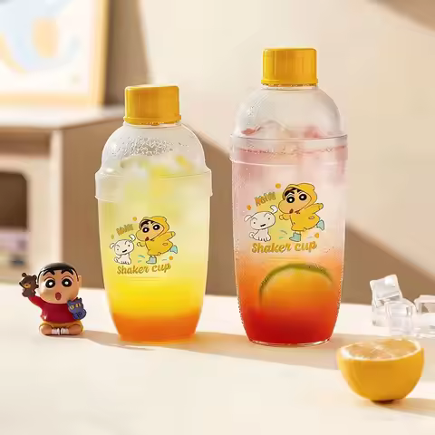 Cocktail Shaker Set Crayon Shinchan Anime Bartender Kit Home Lemon Tea Tools Shiro Himawari Action K