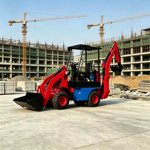 Premium Quality High lifting capacity Compact structure 4x4 mini backhoe loader tractor with loader