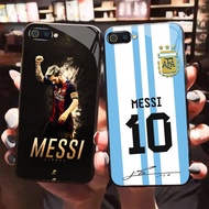 HK-58 Football star MessiGlass KACA Casing for OPPO Realme A3S A5 A12E C2s C2 C1