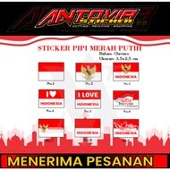 Flag Cheek Sticker + For August Competition + Chromo Material Size 3.5x2.5 cm