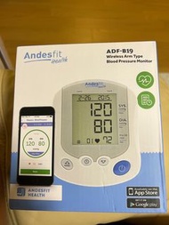 Andesfit Blood pressure Monitor 智能 藍牙手臂式血壓計 ADF-B19