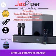 [SAME OR NEXT DAY DELIVERY] JAZPIPER PRO HOME KARAOKE SOUNDBAR | KARAOKE SYSTEM | KTV | MIC | SUBWOO