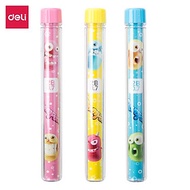 Ruột Bút Chì 2B Deli X Bumpees - 0.5Mm/0.7Mm - Ngòi Chì Kim - Xanh, Hồng, Vàng - Màu Ngẫu Nhiên - 2 