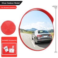 CCStore กระจกนูน กระจกโค้งจราจร อุปกรณ์จราจร กระจกยุบตัวได้ไม่แตก มีปีกกันฝน 18” 24” Traffic Convex 